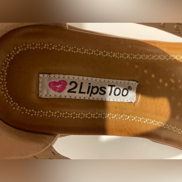 2 Lips Too Sandals Grey Women’s Size 7.5m - Picture 12 of 14